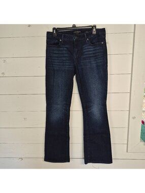Lucky Brand Womens Lolita Bootcut Jeans Low Rise Size 8/29 Regular Dark Wash Den